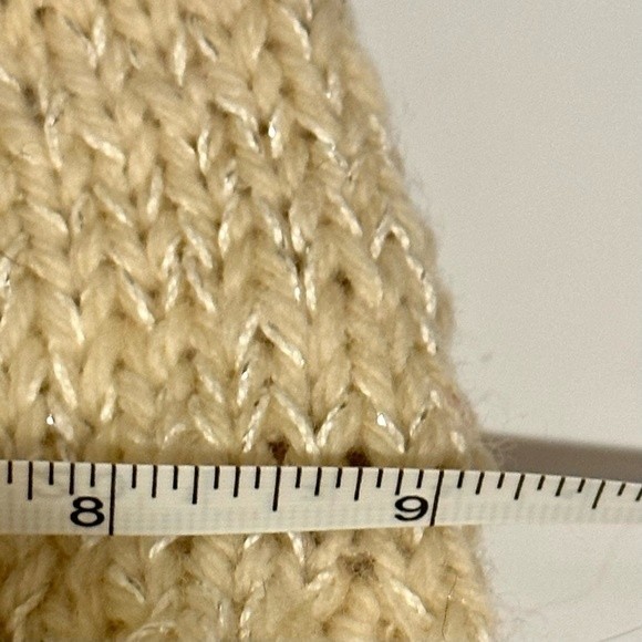 Hand Knit Wool Glimmer Skull Cap - Picture 4 of 5